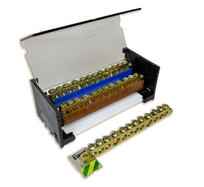 DISTRIBUIDOR ELENT 2X125A 12 TORNILLOS PROFESIONAL